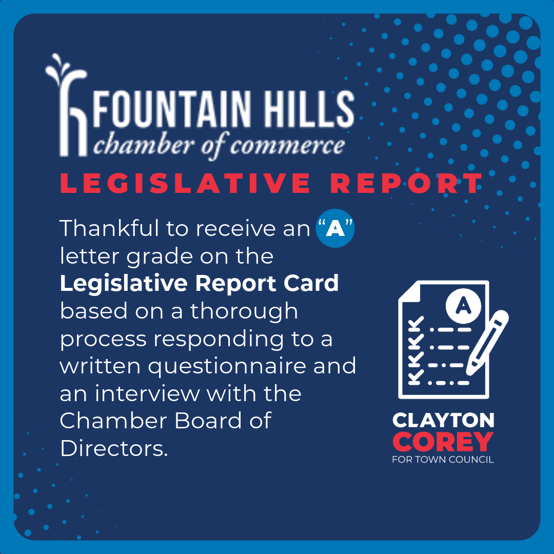 Fountain Hills Chamber of Commerce Legislative Report Card